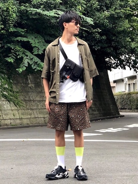 「RED KAP（レッドキャップ）のアイテム（トップス）」を使った、macky☺︎さん（メンズ・172cm）の秋コーディネート
