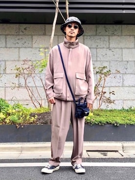 「CREARE -LINO-（クレアーレリノ）のアイテム（ブルゾン）」を使った、macky☺︎さん（メンズ・172cm）の秋コーディネート