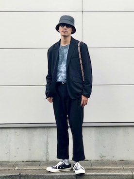 「LHME（エルエイチエムイー）のアイテム」を使った、macky☺︎さん（メンズ・172cm）の秋コーディネート