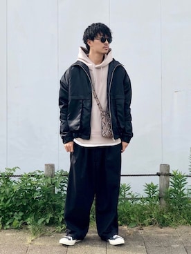 「CREARE -LINO-（クレアーレリノ）のアイテム（ブルゾン）」を使った、macky☺︎さん（メンズ・172cm）の秋コーディネート