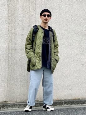 「JOURNAL STANDARD relume（ジャーナルスタンダード　レリューム）のアイテム（ジャケット/アウター）」を使った、macky☺︎さん（メンズ・172cm）の春コーディネート