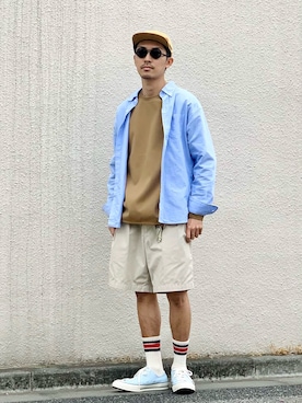 「ALAND（エーランド）のアイテム」を使った、macky☺︎さん（メンズ・172cm）の春コーディネート