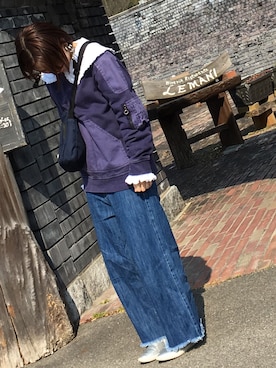 「Marc by Marc Jacobs（マークバイマークジェイコブス）のアイテム（スウェット）」を使った、Yukiさん（レディース・151cm）の冬コーディネート