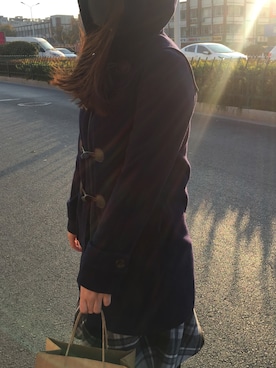 「Honeys（ハニーズ）のアイテム（ダウンジャケット/コート）」を使った、沐慕さん（レディース・160cm）の冬コーディネート