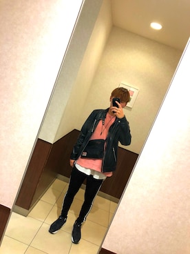 「ストリート服が好き」｜「アイテム（ライダースジャケット）」を使った、正弥さん（メンズ・175cm）の秋コーディネート