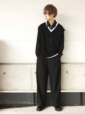 千波康太郎さん(メンズ・175cm)の秋コーディネート