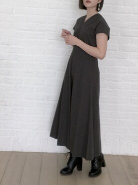 Clane クラネ のワンピース ドレス ブラウン系 を使った人気ファッションコーディネート Wear