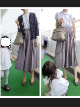 「A part by（アパートバイ）のアイテム（ブルゾン）」を使った、かわさきさん（レディース・160cm）の春コーディネート