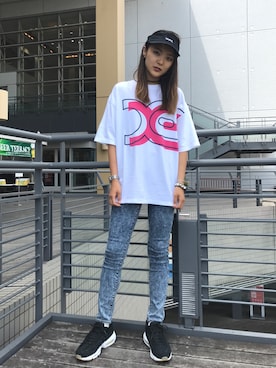 「サンバイザー」｜yuriiさん（レディース・163cm）の秋コーディネート
