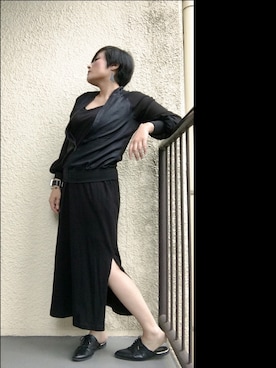 「NOOKA（ヌーカ）のアイテム」を使った、manaさん（レディース・161cm）の夏コーディネート