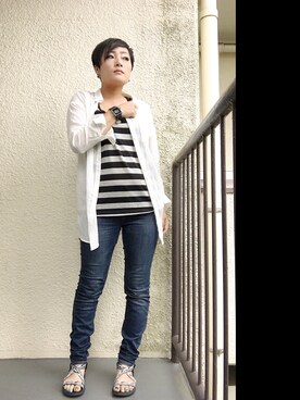 「NOOKA（ヌーカ）のアイテム」を使った、manaさん（レディース・161cm）の夏コーディネート