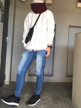 「URBAN RESEARCH Sonny Label（アーバンリサーチサニーレーベル）のアイテム（その他）」を使った、おでんでんさん（メンズ・180cm）の冬コーディネート
