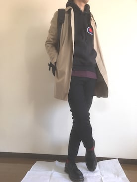 おでんでんさん（メンズ・180cm）の冬コーディネート