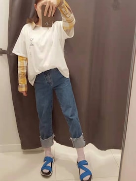 「Jason（-）のアイテム」を使った、kyukikikiさん（レディース・155cm）の夏コーディネート