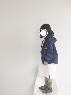 「アイテム（マウンテンパーカー）」を使った、hi-さん（キッズ・120cm）の春コーディネート