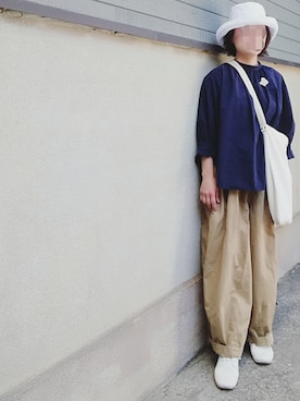 「無印良品週間」｜Sachiさん（レディース・152cm）の春コーディネート