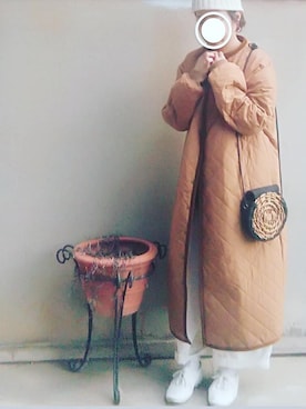「R&D.M.Co OLDMAN’S TAILOR（オールドマンズテイラー）のアイテム（ジャケット/アウター）」を使った、Sachiさん（レディース・152cm）の秋コーディネート