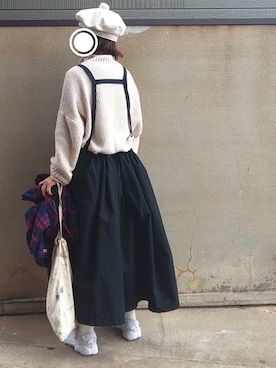 「Yarmo（ヤーモ）のアイテム」を使った、Sachiさん（レディース・152cm）の冬コーディネート