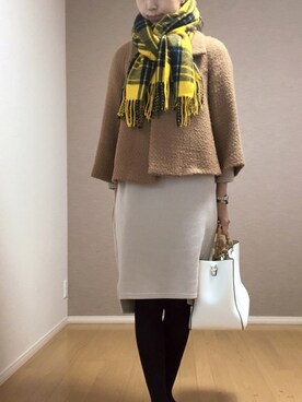 「UNTITLED（アンタイトル）のアイテム（ジャケット/アウター）」を使った、Kさん（レディース・167cm）の秋コーディネート
