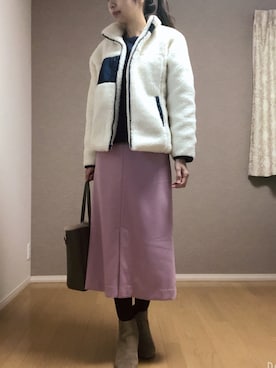 「PLST（プラステ）のアイテム（シューズ）」を使った、Kさん（レディース・167cm）の冬コーディネート