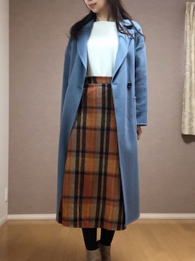 「PLST（プラステ）のアイテム（シューズ）」を使った、Kさん（レディース・167cm）の冬コーディネート