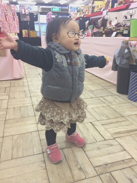 「RAGMART（ラグマート）のアイテム（ジャケット/アウター）」を使った、Rio_tan☺︎さん（キッズ・70cm）の冬コーディネート