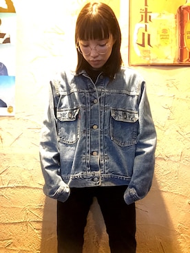 「アイテム（デニムジャケット）」を使った、mizukiさん（レディース・152cm・20代）の春コーディネート