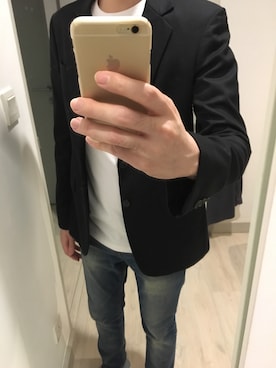 「Levi's」｜「アイテム（スーツジャケット）」を使った、wipoou さん（メンズ・174cm）の秋コーディネート