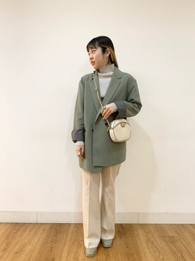 「メンスアイテム」｜おにしさん（レディース・148cm）の冬コーディネート