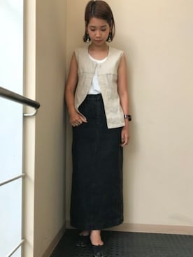 「マルジェラ」｜nano universe lady's buyerさん（レディース・158cm）の夏コーディネート