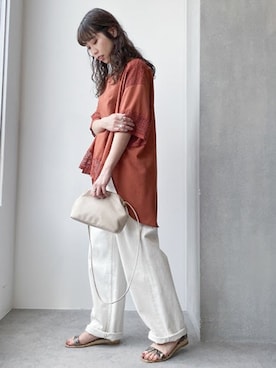 「パイソン柄」｜nano universe lady's buyerさん（レディース・158cm）の春コーディネート