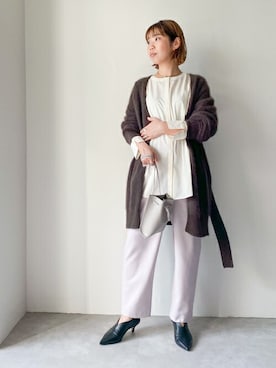 「nano・universe」｜「アイテム（ブーティ）」を使った、nano universe lady's buyerさん（レディース・158cm）の秋コーディネート