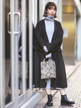 「NANO universe（ナノユニバース）のアイテム（その他アウター）」を使った、nano universe lady's buyerさん（レディース・158cm）の秋コーディネート