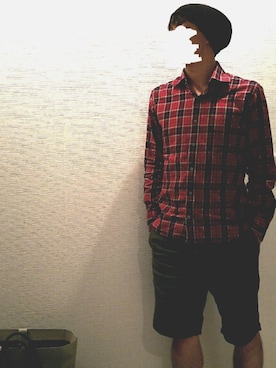 「REPLAY（リプレイ）のアイテム（ニットキャップ/ビーニー、ブラック系）」を使った、m.k.さん（メンズ・175cm）の秋コーディネート
