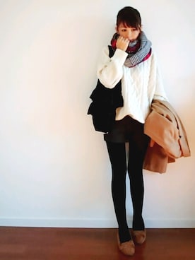 「URBAN RESEARCH（アーバンリサーチ）のアイテム（ピアス（両耳用））」を使った、𝕪𝕦𝕚さん（レディース・155cm）の冬コーディネート