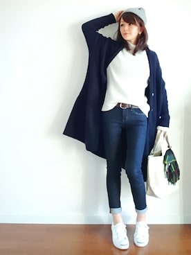 「SEVENDAYS=SUNDAY（セブンデイズサンデイ）のアイテム（アクセサリー）」を使った、𝕪𝕦𝕚さん（レディース・155cm）の冬コーディネート