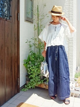 𝕪𝕦𝕚さん（レディース・155cm）の夏コーディネート