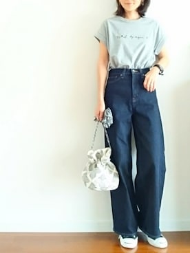 「CONVERSE（コンバース）のCONVERSE コンバース ジャック パーセル / JACK PURCEL（スニーカー）」を使った、𝕪𝕦𝕚さん（レディース・155cm）の春コーディネート