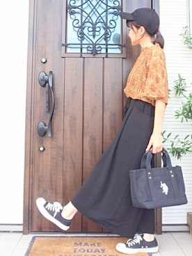 「CONVERSE（コンバース）のCONVERSE コンバース ジャック パーセル / JACK PURCEL（スニーカー）」を使った、𝕪𝕦𝕚さん（レディース・155cm）の夏コーディネート