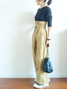 「CONVERSE（コンバース）のCONVERSE コンバース ジャック パーセル / JACK PURCEL（スニーカー）」を使った、𝕪𝕦𝕚さん（レディース・155cm）の夏コーディネート