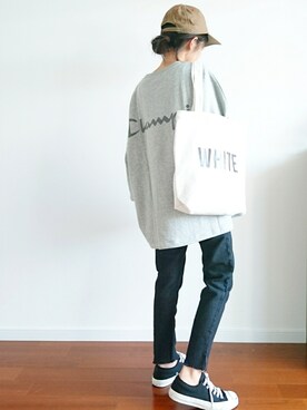 「CONVERSE（コンバース）のCONVERSE コンバース ジャック パーセル / JACK PURCEL（スニーカー）」を使った、𝕪𝕦𝕚さん（レディース・155cm）の秋コーディネート