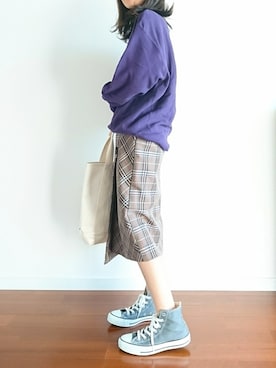 「RAWROW（ロウロウ）のアイテム」を使った、𝕪𝕦𝕚さん（レディース・155cm）の秋コーディネート