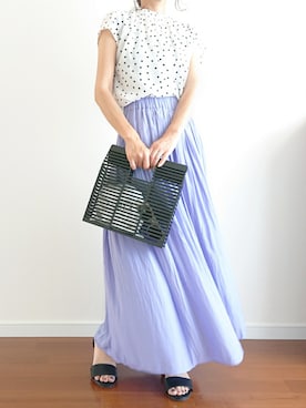 「mint jam（ミントジャム）のアイテム」を使った、𝕪𝕦𝕚さん（レディース・155cm）の春コーディネート