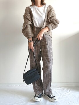 「CONVERSE（コンバース）のCONVERSE コンバース ジャック パーセル / JACK PURCEL（スニーカー）」を使った、𝕪𝕦𝕚さん（レディース・155cm）の秋コーディネート