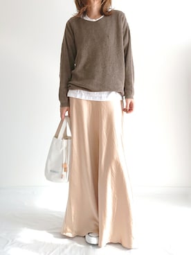 「RAWROW（ロウロウ）のアイテム」を使った、𝕪𝕦𝕚さん（レディース・155cm）の冬コーディネート