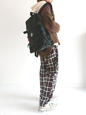 「アイテム（パーカー）」を使った、𝕪𝕦𝕚さん（レディース・155cm・30代）の冬コーディネート