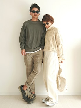 𝕪𝕦𝕚さん（レディース・155cm）の冬コーディネート