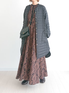 「アイテム（ワンピース/ドレス）」を使った、𝕪𝕦𝕚さん（レディース・155cm・40代）の秋コーディネート