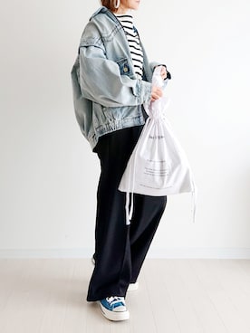 「アイテム（ブルゾン）」を使った、𝕪𝕦𝕚さん（レディース・155cm・40代）の冬コーディネート