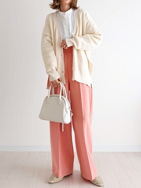 「アイテム（ピアス（両耳用））」を使った、𝕪𝕦𝕚さん（レディース・155cm・40代）の春コーディネート